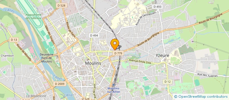 localisation de l'entreprise SCI L'HORIZON à MOULINS