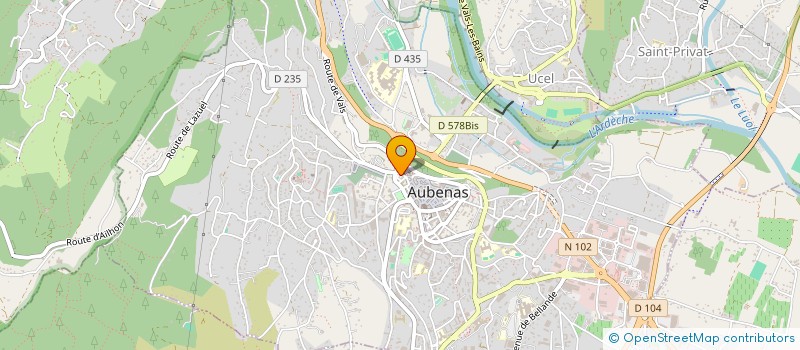 localisation de l'entreprise SCI L'HORIZON à AUBENAS