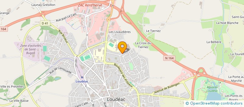 localisation de l'entreprise SCI L'HORIZON à LOUDEAC