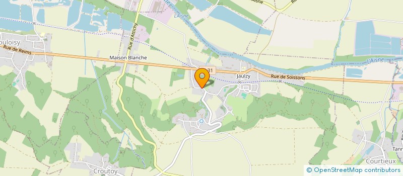 localisation de l'entreprise SCI L'HORLOGE  JAULZY