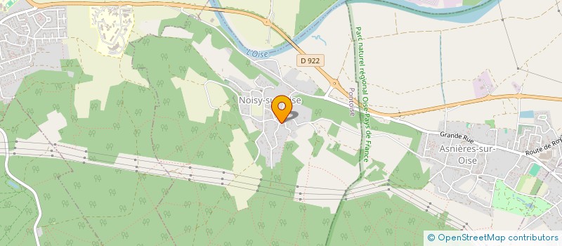 localisation de l'entreprise SCI L'HORLOGE  VIARMES