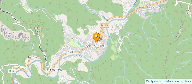 localisation de l'entreprise SCI L'HORTA  ARLES-SUR-TECH