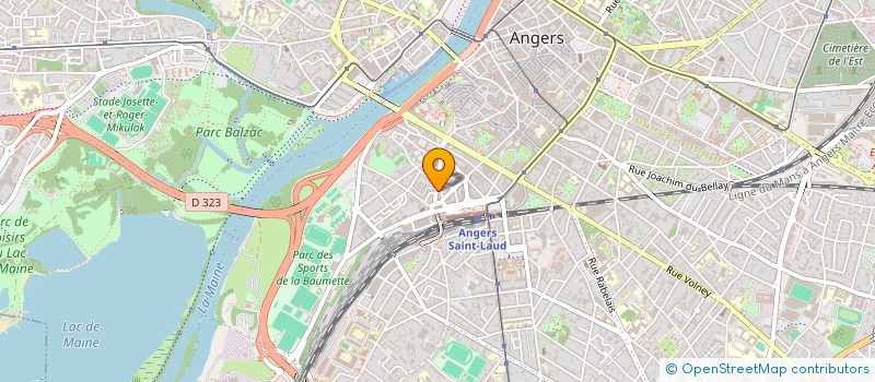 localisation de l'entreprise SCI L'HOSPITALET à ANGERS