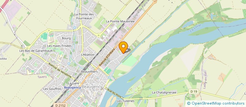 localisation de l'entreprise SCI L HOSPITALIERE  BEAUGENCY