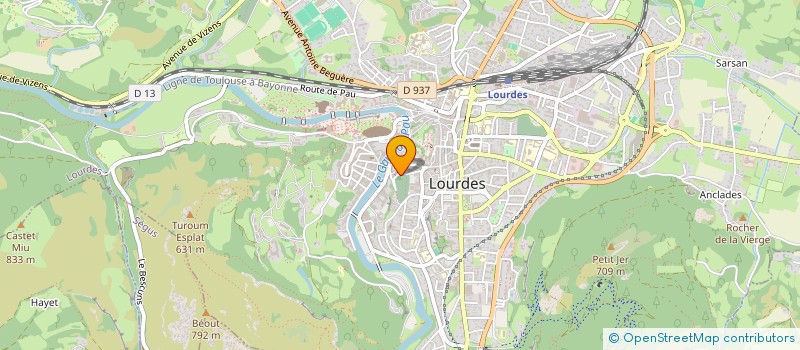 localisation de l'entreprise SCI L'HOTEL DES TCHOUMJEU  LOURDES