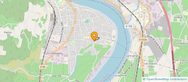 localisation de l'entreprise SCI L'HOTEL PARTICULIER à TOURNON-SUR-RHONE