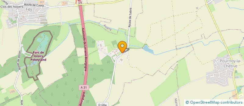 localisation de l'entreprise SCI L'HOTELLERIE CANINE ET FELLINE  COIN-LES-CUVRY