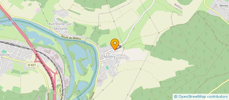 localisation de l'entreprise SCI L'HUILLIER  MILLERY