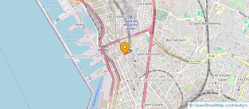 localisation de l'entreprise SCI L'HYDRE DU MIDI à MARSEILLE