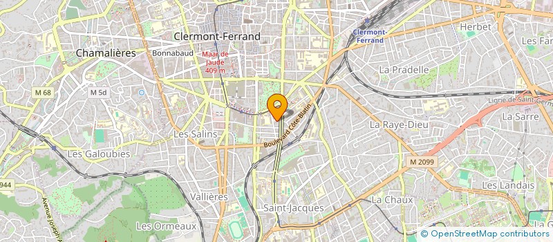 localisation de l'entreprise SCI L.I.F.  CLERMONT-FERRAND