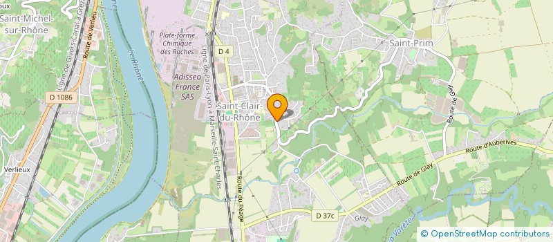 localisation de l'entreprise SCI L.I.L  SAINT-CLAIR-DU-RHONE