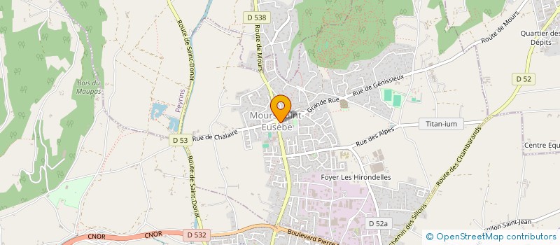 localisation de l'entreprise SCI L.I.M.A.  MOURS-SAINT-EUSEBE