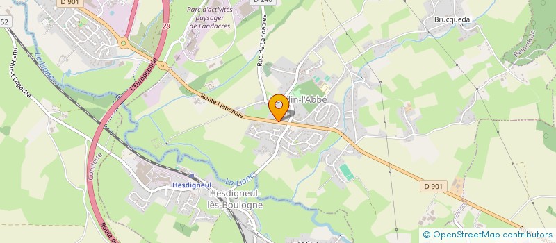 localisation de l'entreprise SCI L'IDOLE  HESDIN-L'ABBE