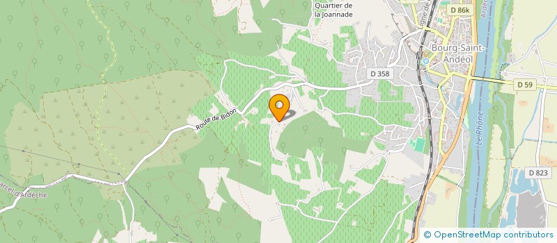 localisation de l'entreprise SCI L'IDYLLE  BOURG-SAINT-ANDEOL