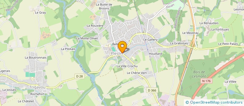 localisation de l'entreprise SCI L'IF  PLESLIN-TRIGAVOU