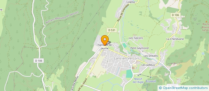 localisation de l'entreprise SCI L'IGLOO  LANS-EN-VERCORS