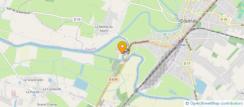 localisation de l'entreprise SCI L'ILE AUX NENUPHARS  SABLONS