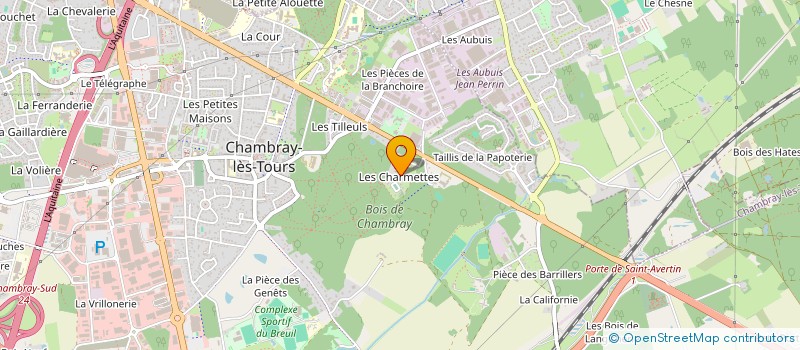 localisation de l'entreprise SCI  L'ILE BLEUE  CHAMBRAY-LES-TOURS