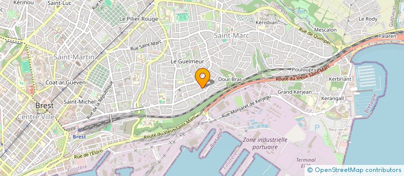 localisation de l'entreprise SCI L'ILE RONDE  BREST