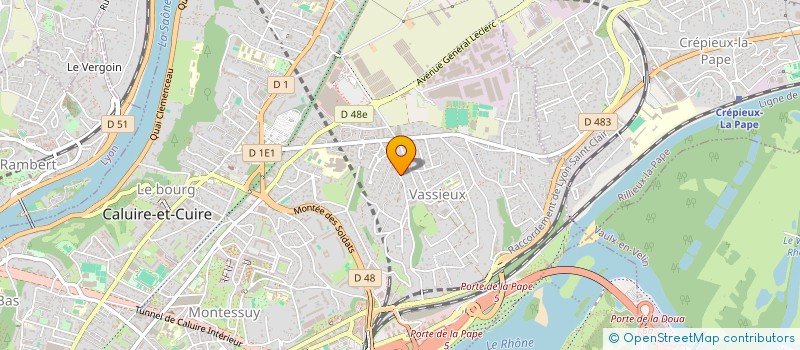 localisation de l'entreprise SCI L ILE VERTE  CALUIRE-ET-CUIRE