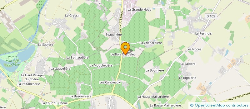 localisation de l'entreprise SCI L'ILET PINEL  LE LOROUX-BOTTEREAU
