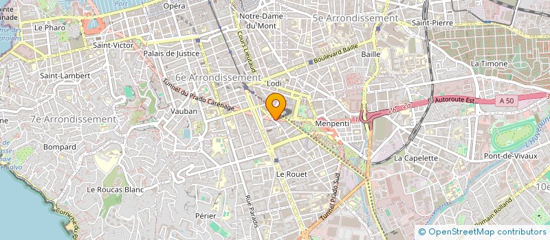 localisation de l'entreprise SCI L'ILIADE  MARSEILLE