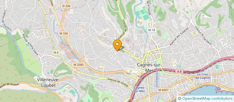 localisation de l'entreprise SCI L'ILO BLEU à CAGNES-SUR-MER