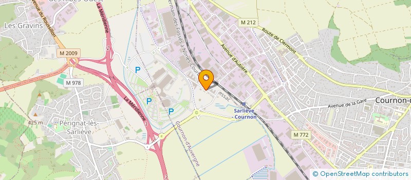 localisation de l'entreprise SCI L'ILOT DES SABLES  COURNON-D'AUVERGNE