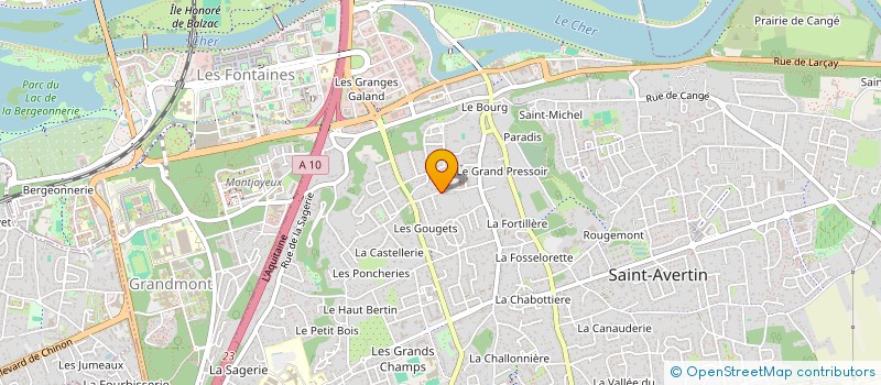 localisation de l'entreprise SCI L IMAGE  SAINT-AVERTIN