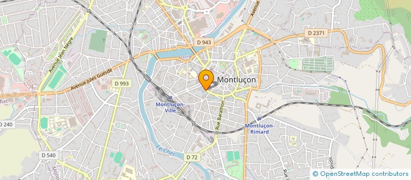 localisation de l'entreprise SCI L'IMMEUBLE DES BOURBONS à MONTLUCON
