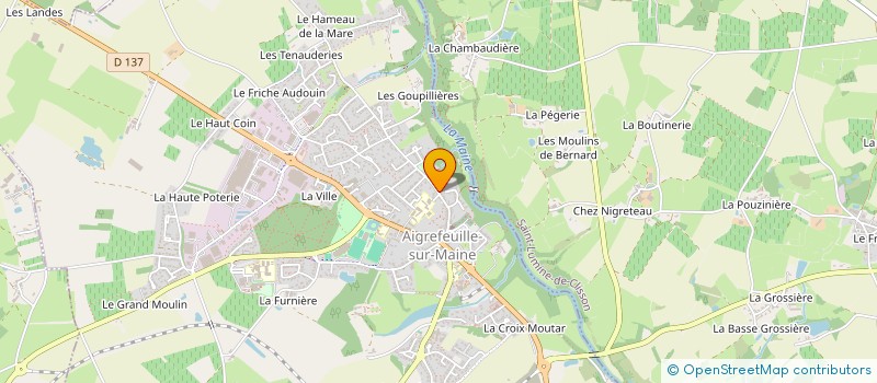 localisation de l'entreprise SCI L-IMMO  AIGREFEUILLE-SUR-MAINE