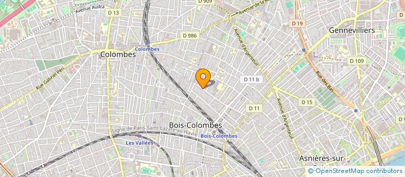 localisation de l'entreprise SCI L IMMOBILIERE 549 à BOIS-COLOMBES