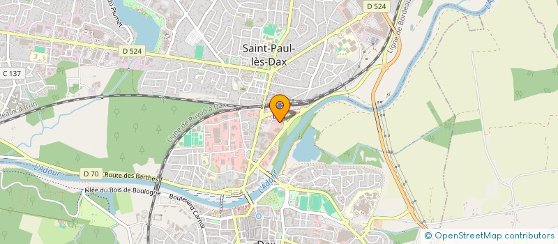 localisation de l'entreprise SCI L'IMMOBILIERE ADOUR à DAX