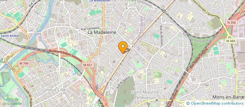 localisation de l'entreprise SCI L IMMOBILIERE DENIS PAPIN à LA MADELEINE