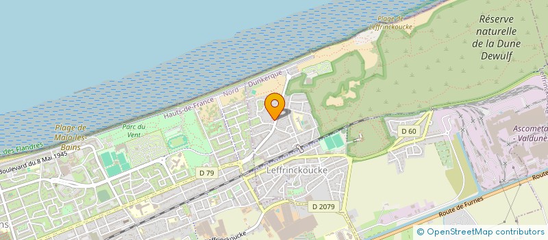 localisation de l'entreprise SCI L'IMMOBILIERE DU RIVAGE  LEFFRINCKOUCKE