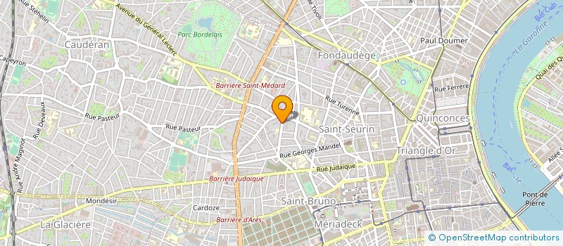 localisation de l'entreprise SCI L'IMMOBILIERE INTENDANCE  BORDEAUX