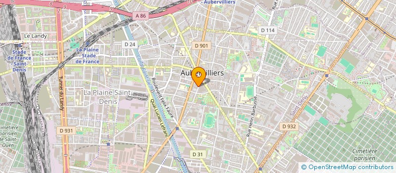 localisation de l'entreprise SCI L'IMPASSE  AUBERVILLIERS