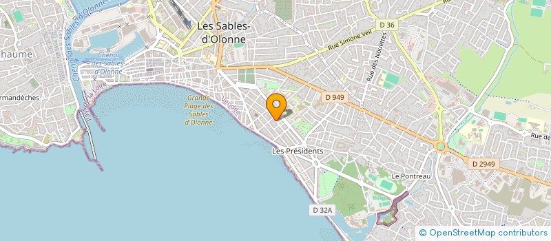 localisation de l'entreprise SCI L INATTENDUE à LES SABLES D'OLONNE