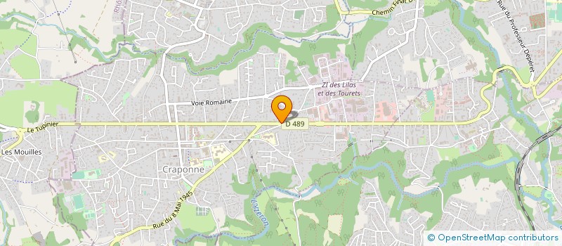 localisation de l'entreprise SCI L INDIANA  CRAPONNE