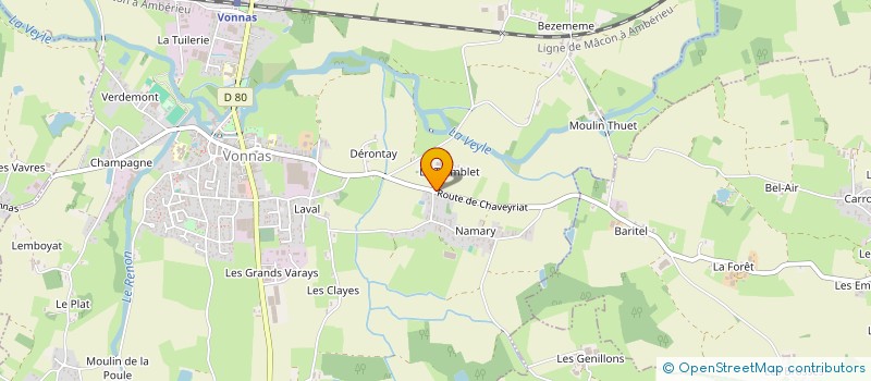 localisation de l'entreprise SCI L'INDIEN  THEIZE