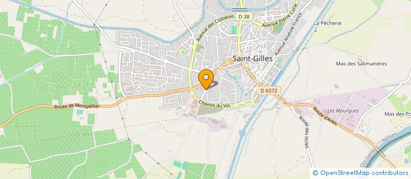 localisation de l'entreprise SCI L'INDIENNE  SAINT-GILLES