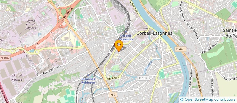 localisation de l'entreprise SCI L'INDIENNE à CORBEIL-ESSONNES