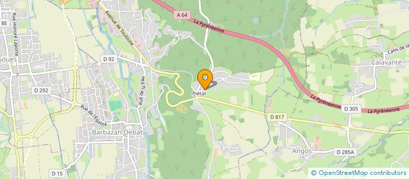 localisation de l'entreprise SCI L'INDOCHINE  BARBAZAN-DEBAT