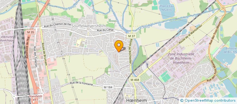 localisation de l'entreprise SCI L'INGENUE  SOUFFELWEYERSHEIM