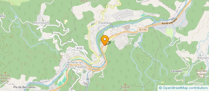 localisation de l'entreprise SCI L'INSULINDE  AMELIE-LES-BAINS-PALALDA