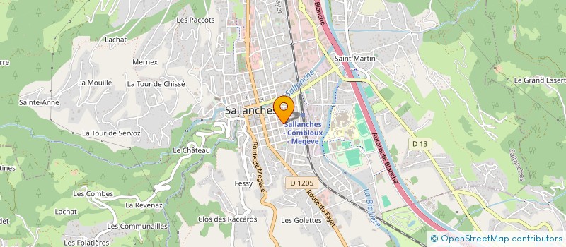 localisation de l'entreprise SCI L'IRIS à SALLANCHES