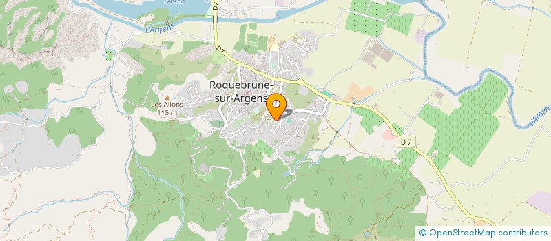 localisation de l'entreprise SCI L'IRIS à ROQUEBRUNE-SUR-ARGENS