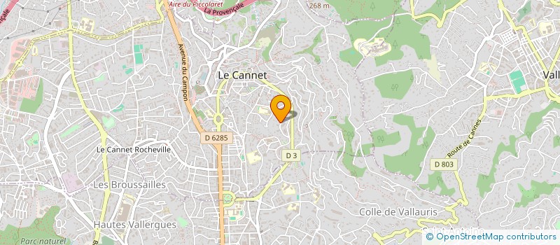 localisation de l'entreprise SCI L'IRIS ROUGE à LE CANNET
