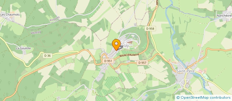 localisation de l'entreprise SCI L'IRLANDAISE à VEZELAY