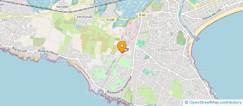 localisation de l'entreprise SCI L'IROISE  BATZ-SUR-MER